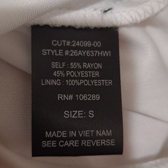 Trixxi Women’s Short White Tie Sleeve Mini Dress Size Small. New Conditi… - Picture 4 of 5